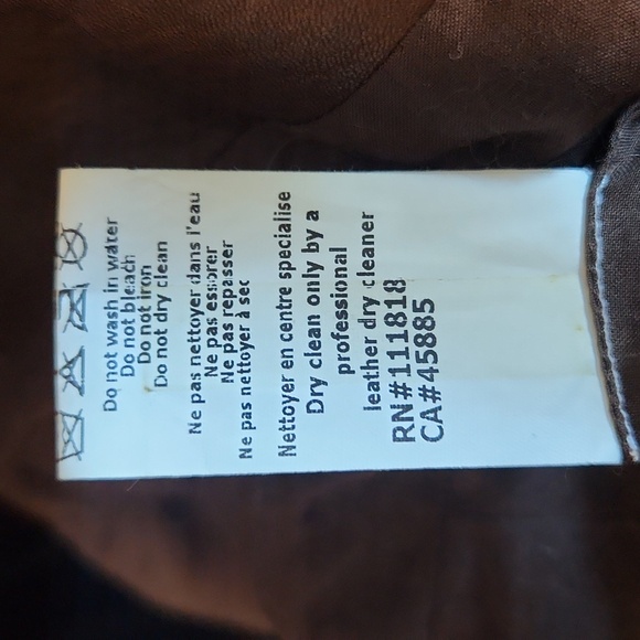 Michael Kors Genuine Leather Java Brown Belted Made in Italy Jacket Size 4 EUC!! - Picture 12 of 15